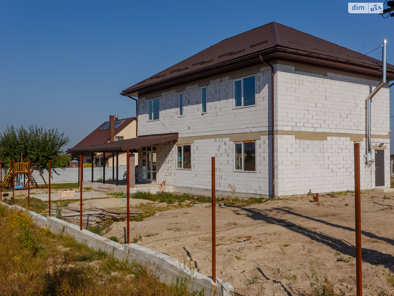 двоповерховий будинок, 220 кв. м, піноблок. Продаж в Бобриці фото 1