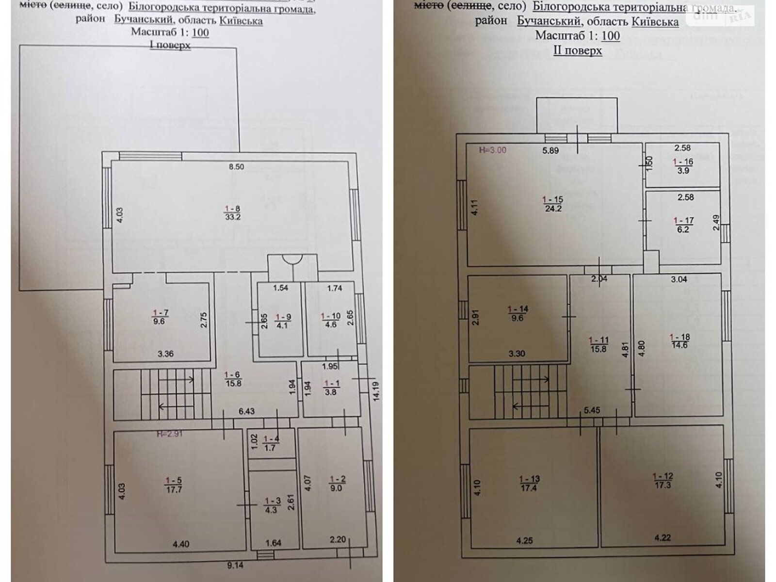 двухэтажный дом, 220 кв. м, пеноблок. Продажа в Бобрице фото 1