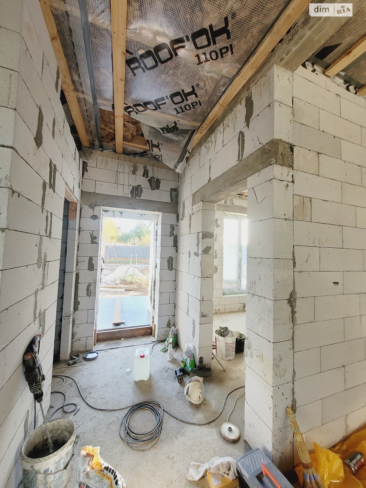 одноэтажный дом, 96 кв. м, пеноблок. Продажа в Бобрице фото 1