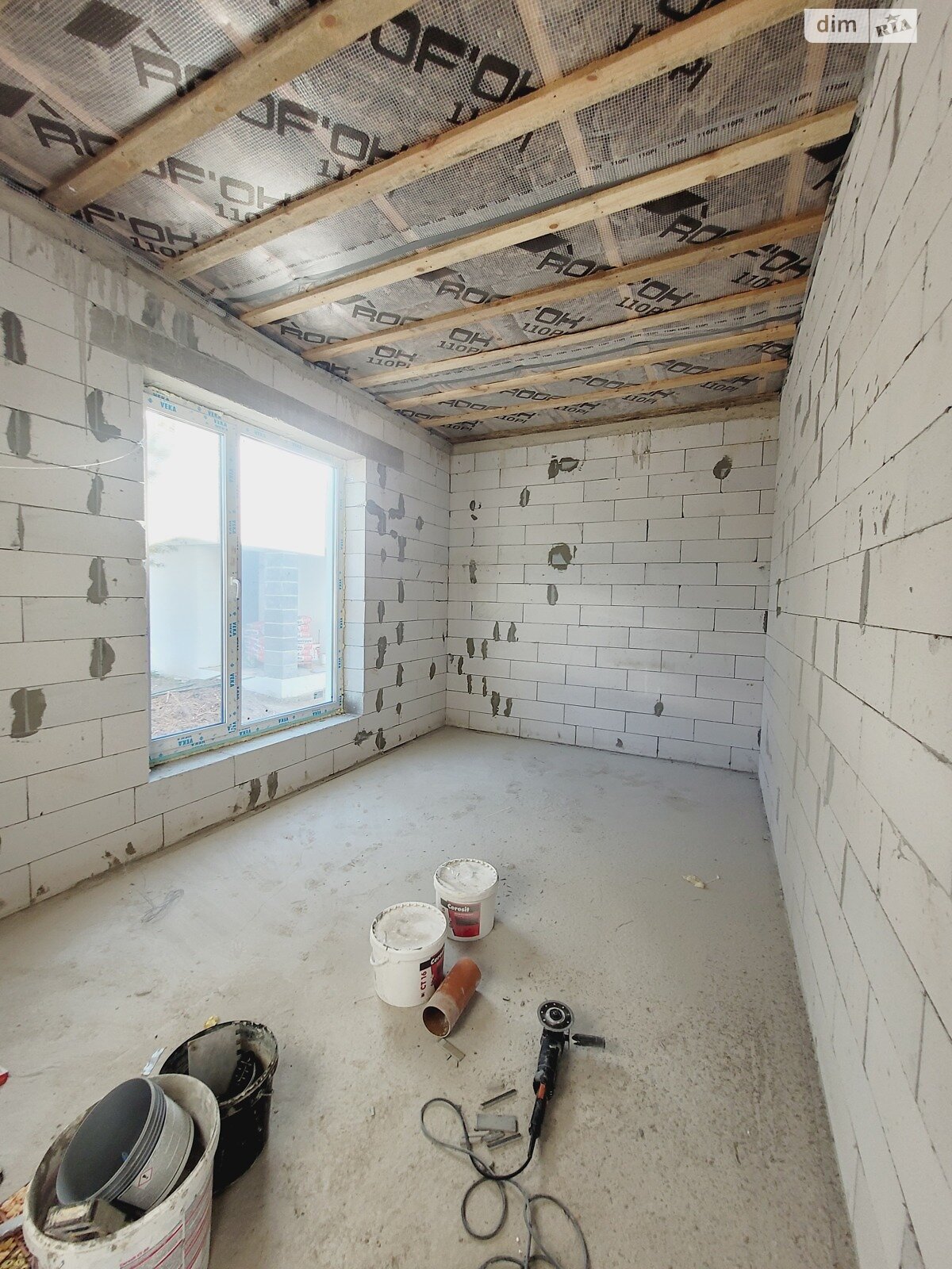 одноэтажный дом, 96 кв. м, пеноблок. Продажа в Бобрице фото 1