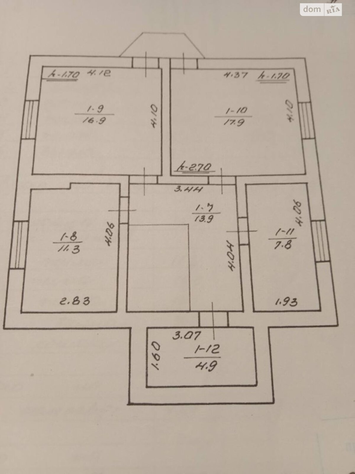 одноэтажный дом с гаражом, 145 кв. м, кирпич. Продажа в Богородчанах район Богородчаны фото 1