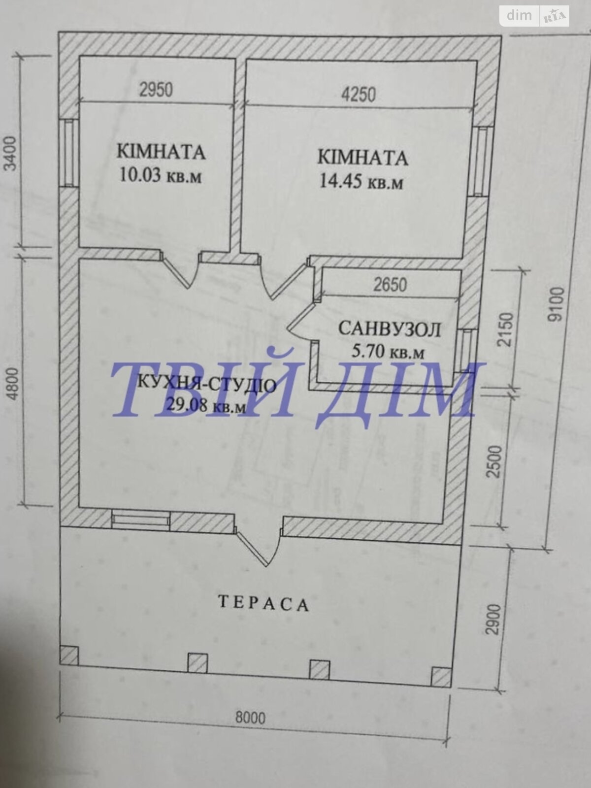 одноэтажный дом, 80 кв. м, кирпич. Продажа в Борисполе район Борисполь фото 1