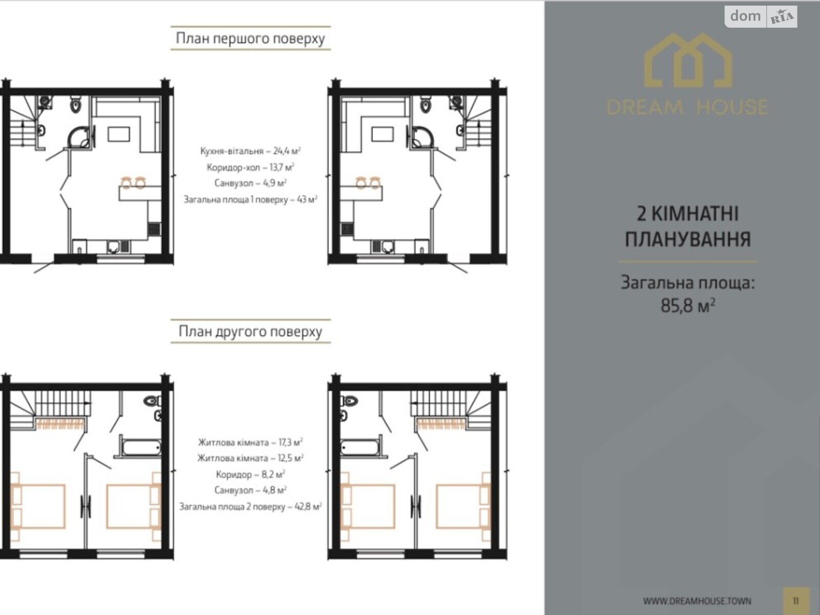 одноповерховий будинок з опаленням, 86 кв. м, газобетон. Продаж в Борисполі, район Бориспіль фото 1