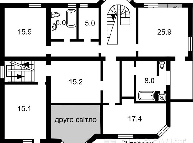 двоповерховий будинок з каміном, 370 кв. м, кирпич. Продаж в Борисполі, район Бориспіль фото 1 двоповерховий будинок з каміном, 370 кв. м, кирпич. Продаж в Борисполі, район Бориспіль фото 1