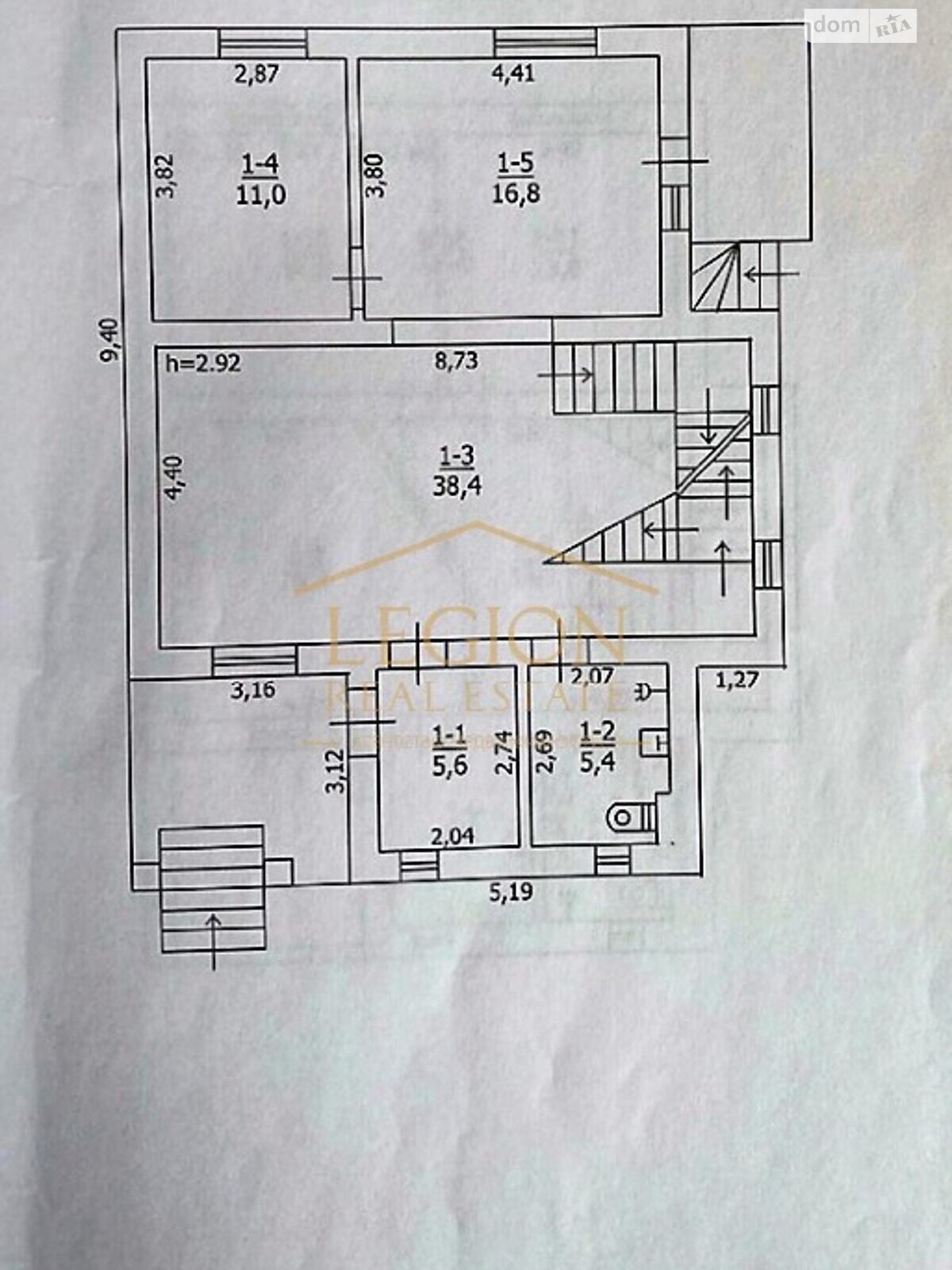 двухэтажный дом с ремонтом, 250 кв. м, пеноблок. Продажа в Дударкове фото 1