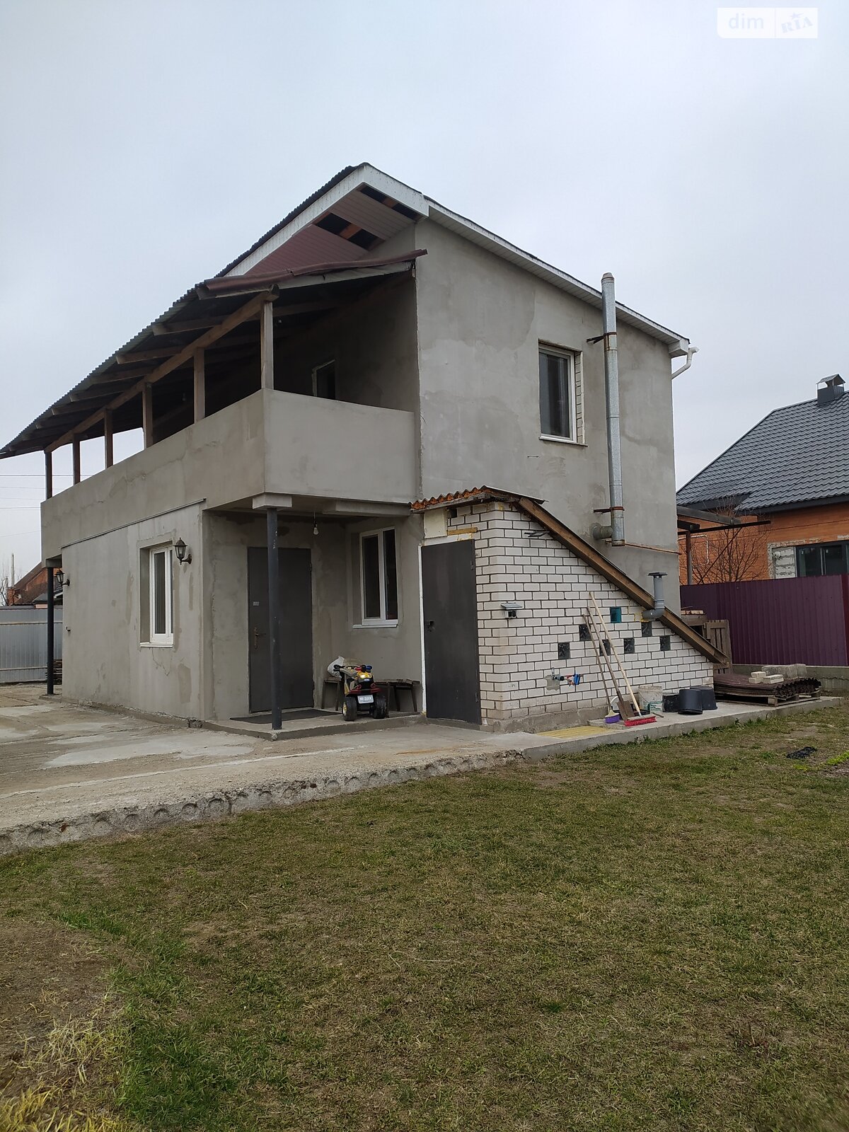 двухэтажный дом, 100 кв. м, газобетон. Продажа в Борисполе фото 1
