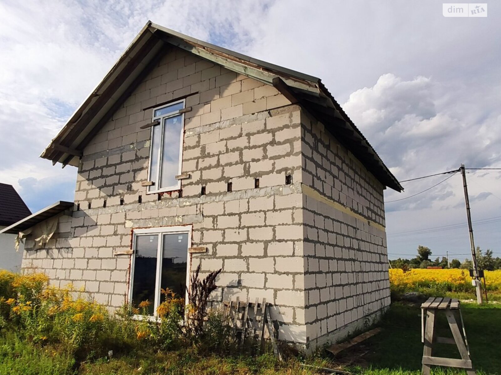 двухэтажный дом с отоплением, 115 кв. м, газобетон. Продажа в Борисполе район Лозовка фото 1