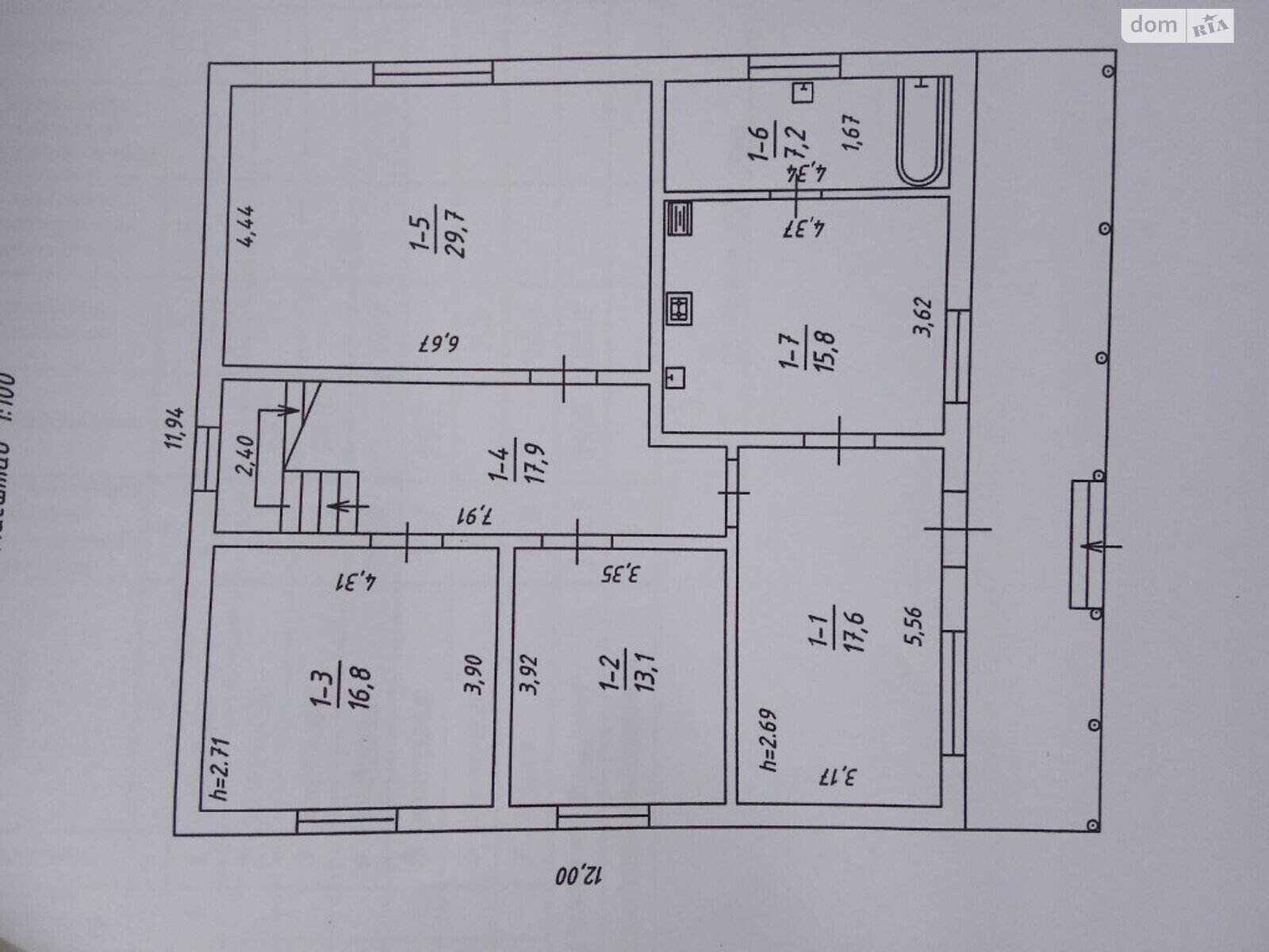 одноповерховий будинок з ремонтом, 118 кв. м, цегла. Продаж у Любарцях фото 1