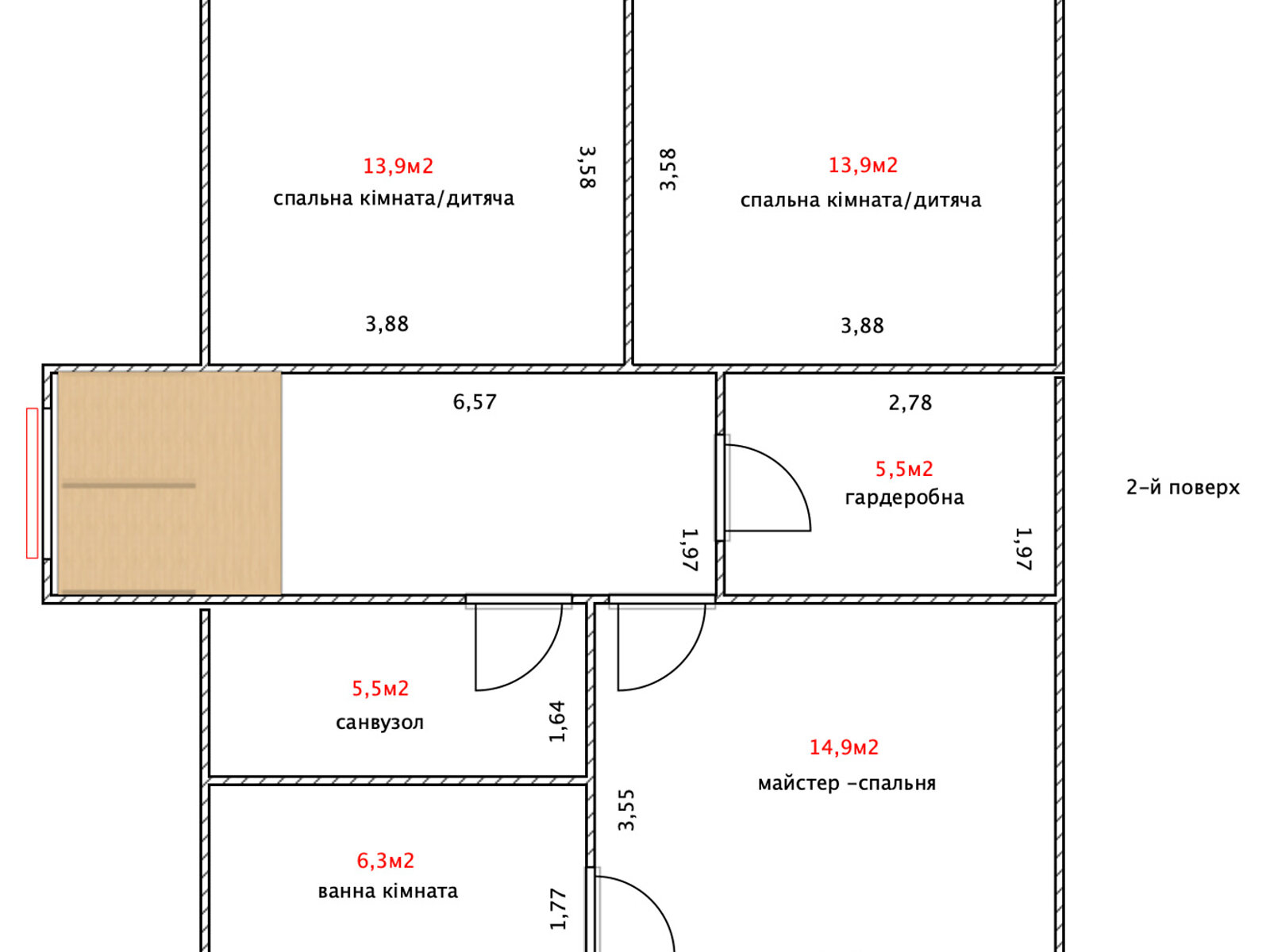 двухэтажный дом без мебели, 144.7 кв. м, кирпич. Продажа в Борисполе фото 1 двухэтажный дом без мебели, 144.7 кв. м, кирпич. Продажа в Борисполе фото 1