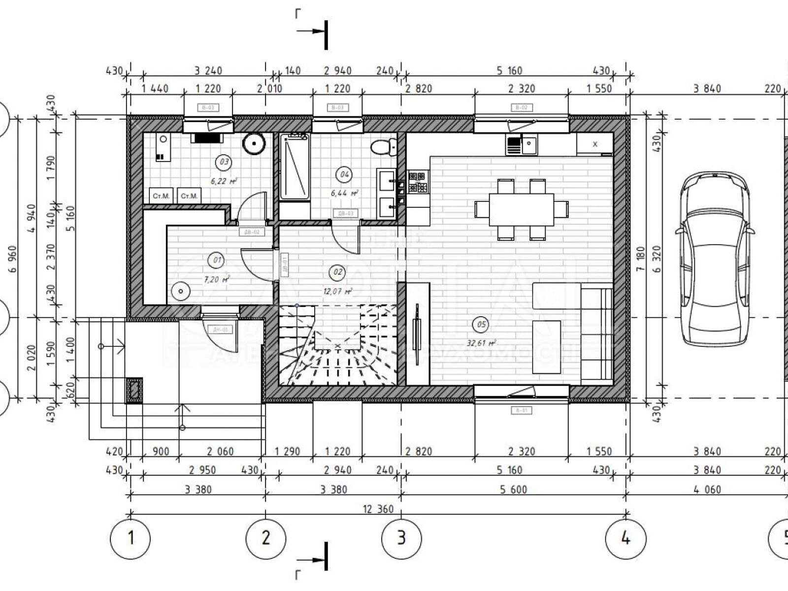 двухэтажный дом, 155 кв. м, кирпич. Продажа в Процеве фото 1