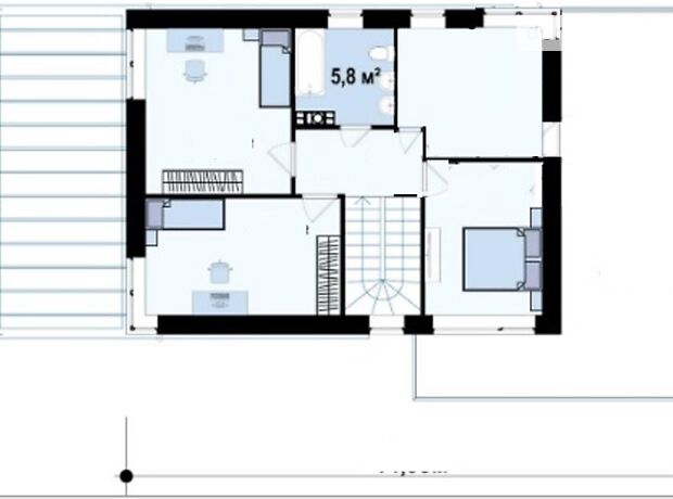 двухэтажный дом с террасой, 220 кв. м, кирпич. Продажа в Вишенки (Киевская обл.) фото 1 двухэтажный дом с террасой, 220 кв. м, кирпич. Продажа в Вишенки (Киевская обл.) фото 1