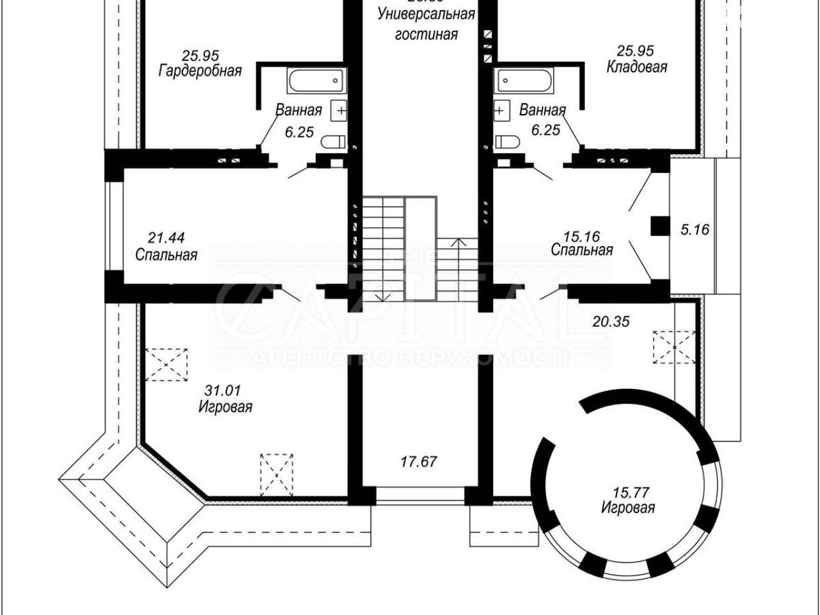 трехэтажный дом, 808 кв. м, кирпич. Продажа в Вишенки фото 1