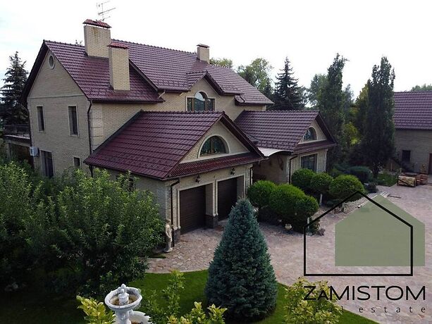 двухэтажный дом с камином, 411 кв. м, кирпич. Продажа в Вишенки (Киевская обл.) фото 1 двухэтажный дом с камином, 411 кв. м, кирпич. Продажа в Вишенки (Киевская обл.) фото 1