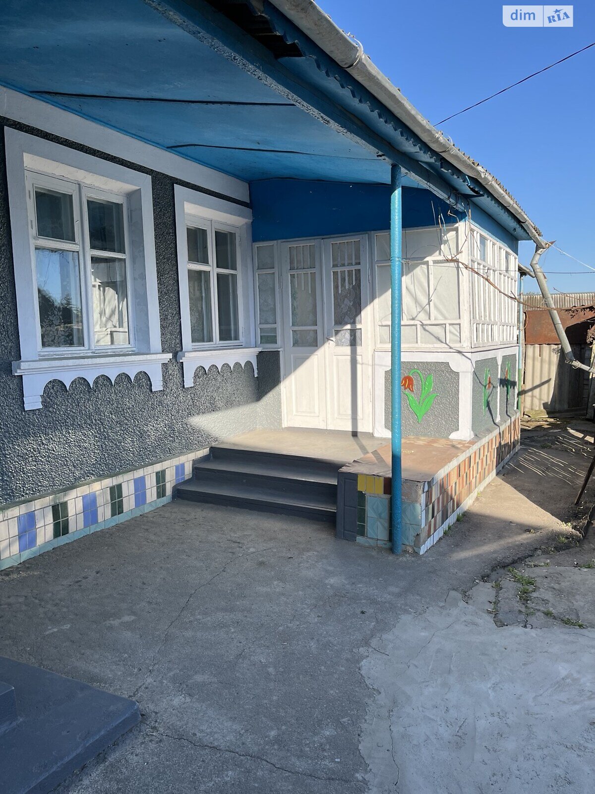 одноповерховий будинок з верандою, 105.3 кв. м, шлакобетон. Продаж у Борівці фото 1 одноповерховий будинок з верандою, 105.3 кв. м, шлакобетон. Продаж у Борівці фото 1