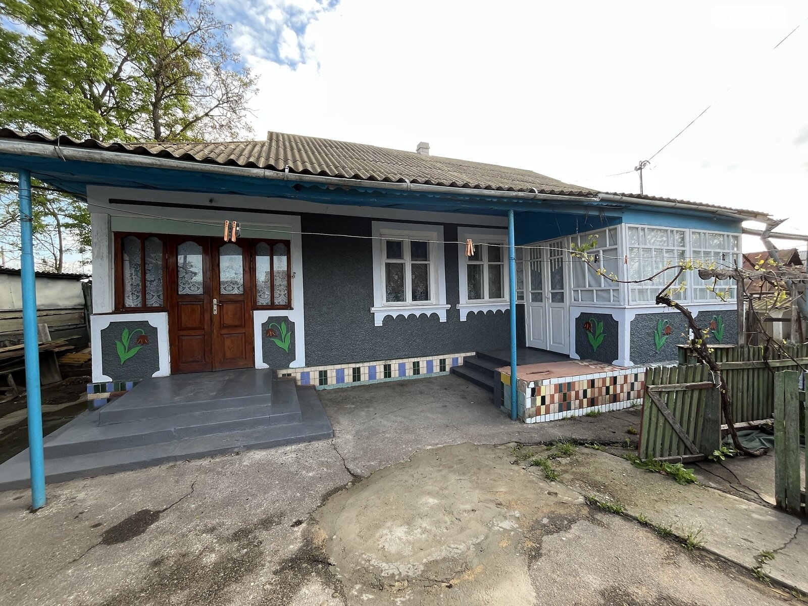 одноповерховий будинок з верандою, 105.3 кв. м, шлакобетон. Продаж у Борівці фото 1 одноповерховий будинок з верандою, 105.3 кв. м, шлакобетон. Продаж у Борівці фото 1