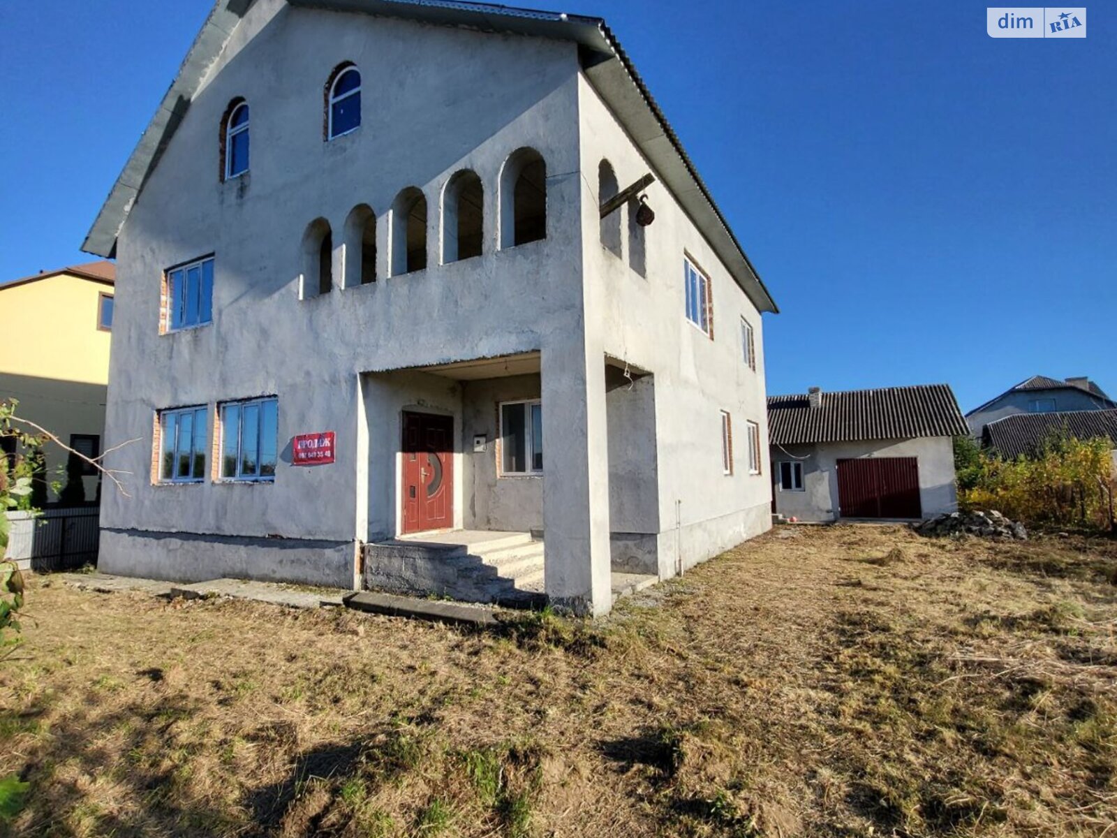 двухэтажный дом с верандой, 251.34 кв. м, кирпич. Продажа в Борщеве район Борщев фото 1