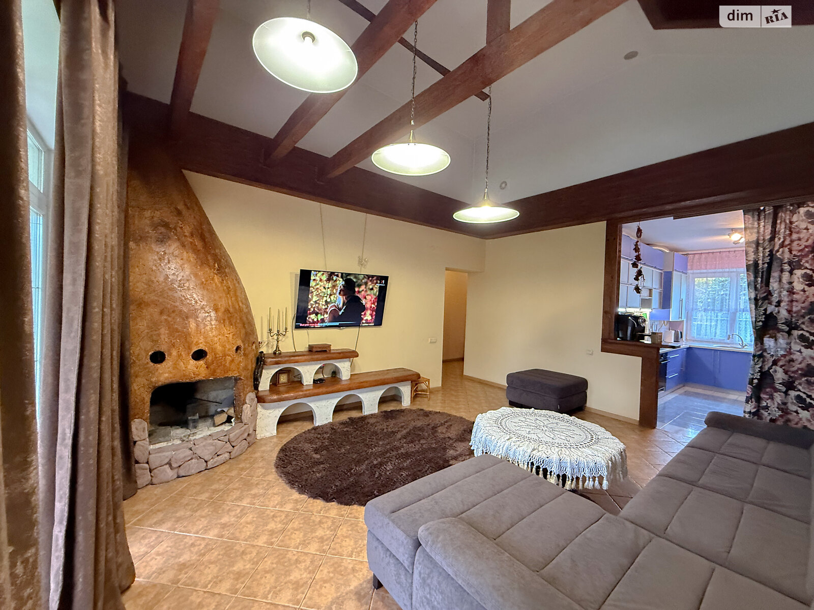 одноэтажный дом с отоплением, 100 кв. м, кирпич. Продажа в Бояновке фото 1