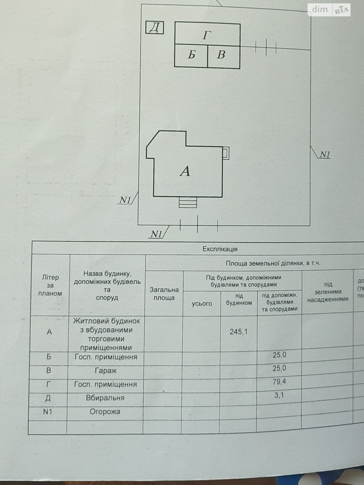 одноповерховий будинок з гаражем, 245 кв. м, цегла. Продаж у Брині фото 1