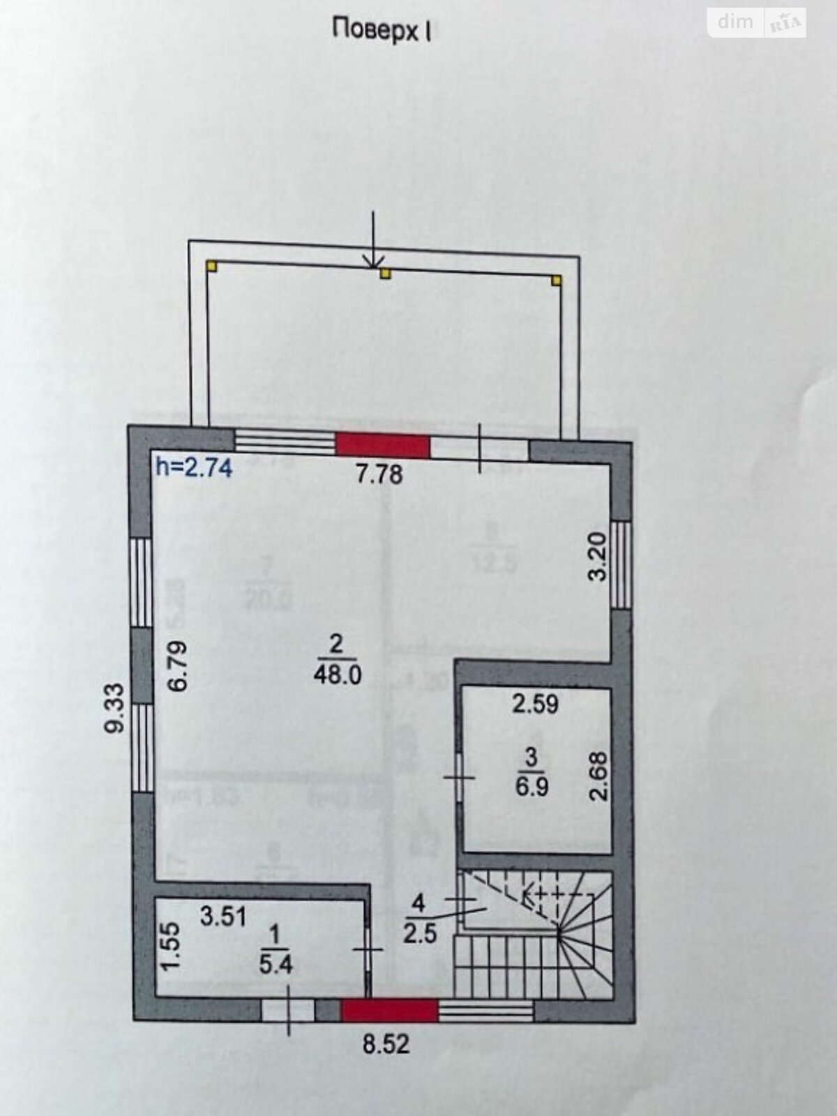 двухэтажный дом, 124.1 кв. м, кирпич. Продажа в Броварах район Массив фото 1