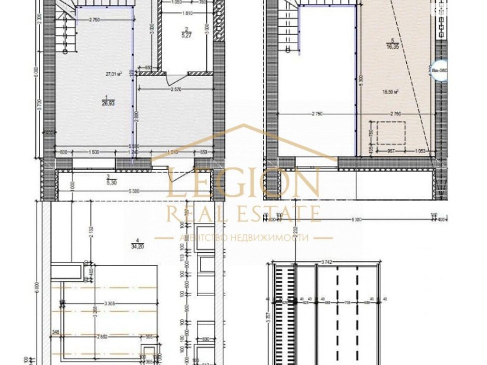 одноповерховий будинок, 52 кв. м, газобетон. Продаж у Рожнах фото 1