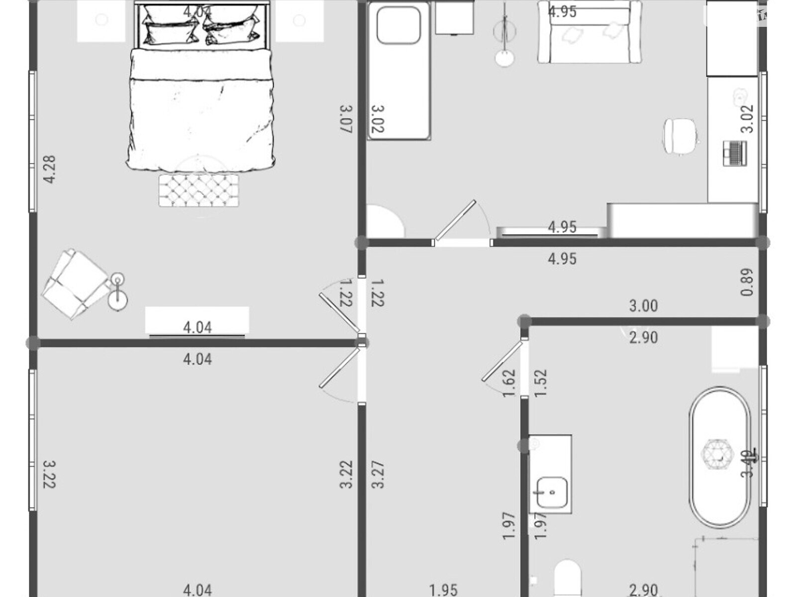 двоповерховий будинок з гаражем, 240 кв. м, пінобетон. Продаж у Требухові фото 1