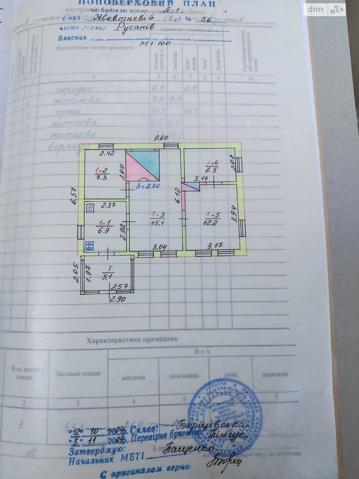 одноповерховий будинок, 53 кв. м, кирпич. Продаж у Броварах фото 1 одноповерховий будинок, 53 кв. м, кирпич. Продаж у Броварах фото 1