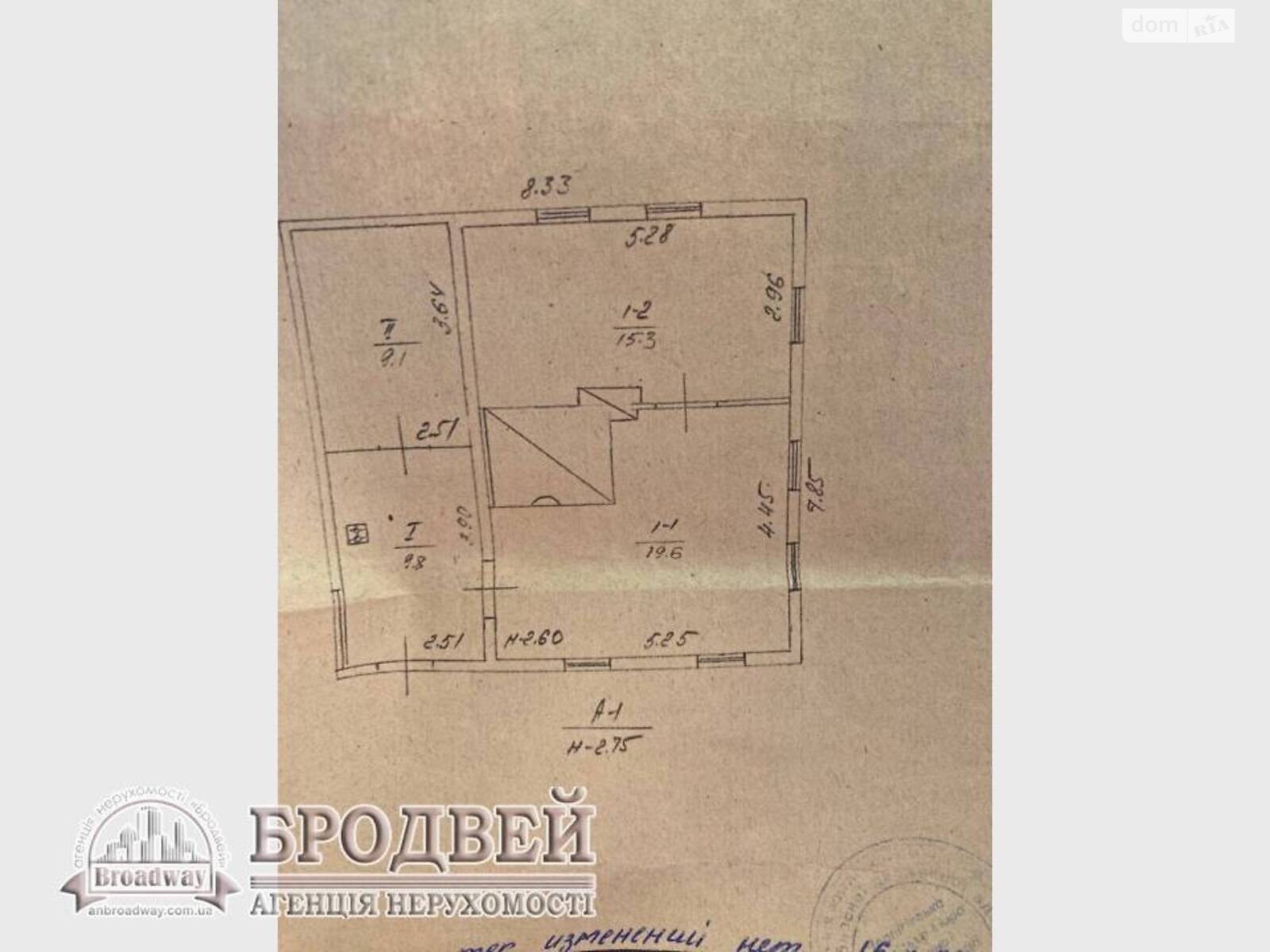 одноповерховий будинок, 54 кв. м, брус. Продаж у Брусилові фото 1