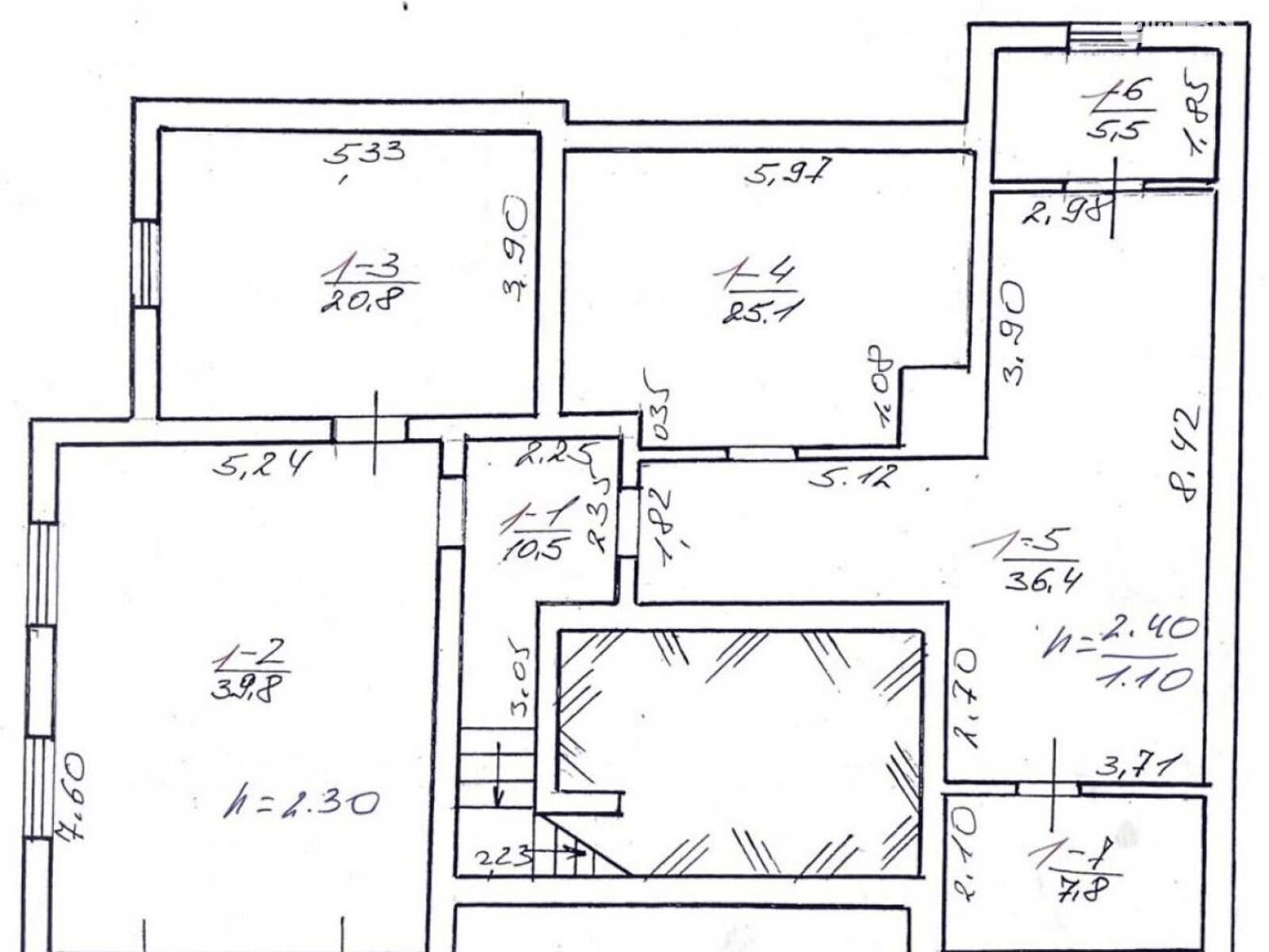 двухэтажный дом с гаражом, 442.5 кв. м, кирпич. Продажа в Брюховичах фото 1