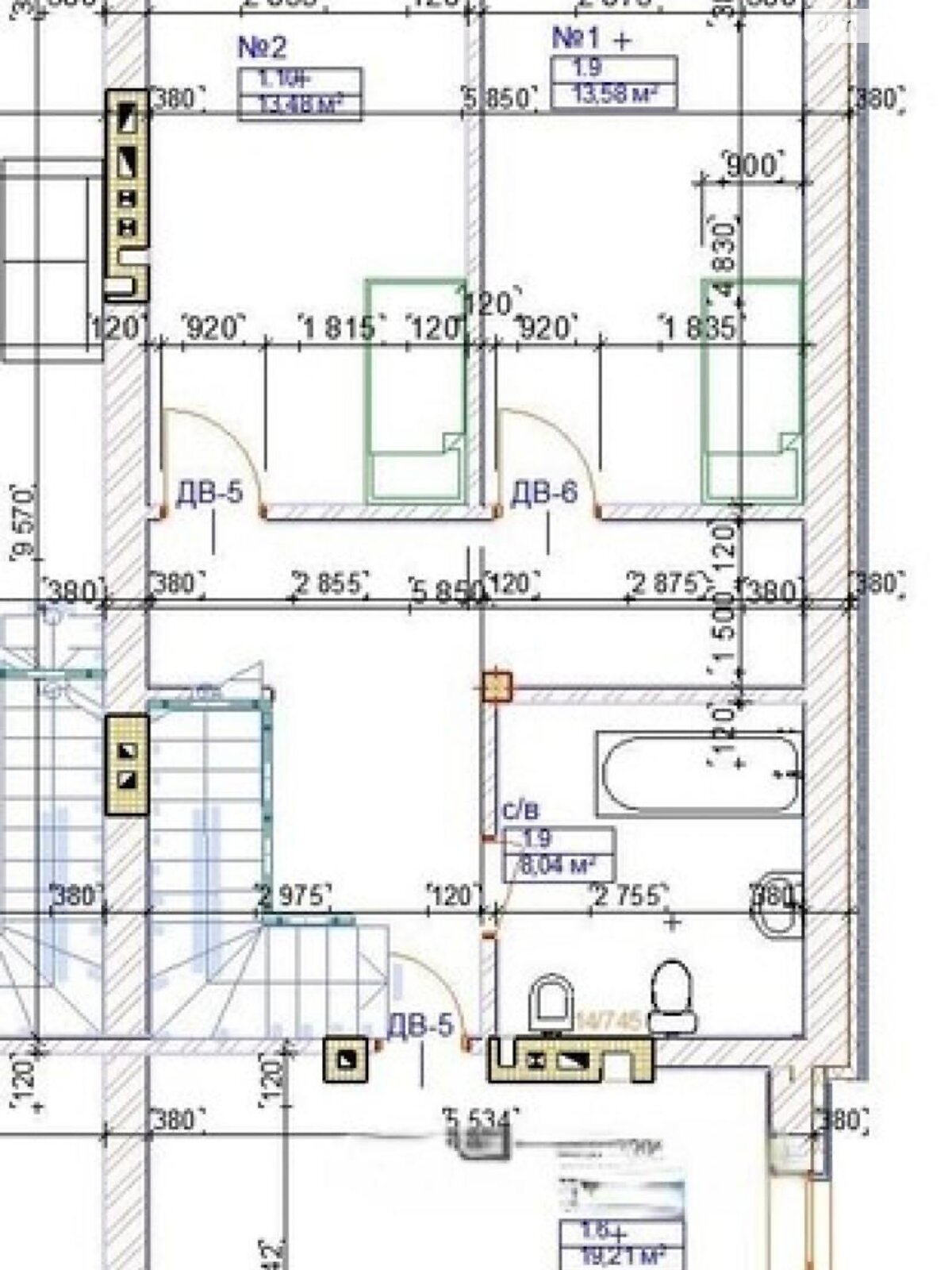 двухэтажный дом, 154 кв. м, кирпич. Продажа в Брюховичах фото 1