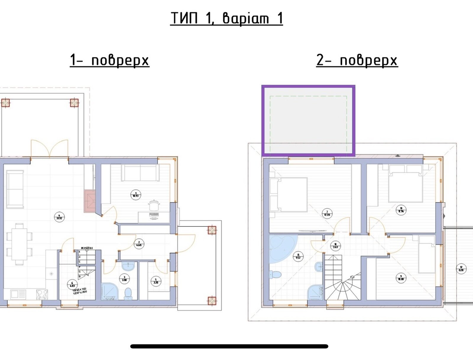 двухэтажный дом с балконом, 121 кв. м, кирпич. Продажа в Буче район Буча фото 1