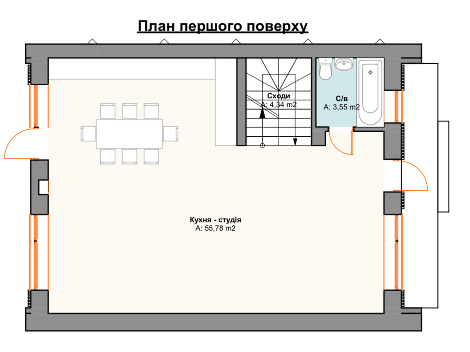 двухэтажный дом, 160 кв. м, керамічний блок. Продажа в Буче район Буча фото 1