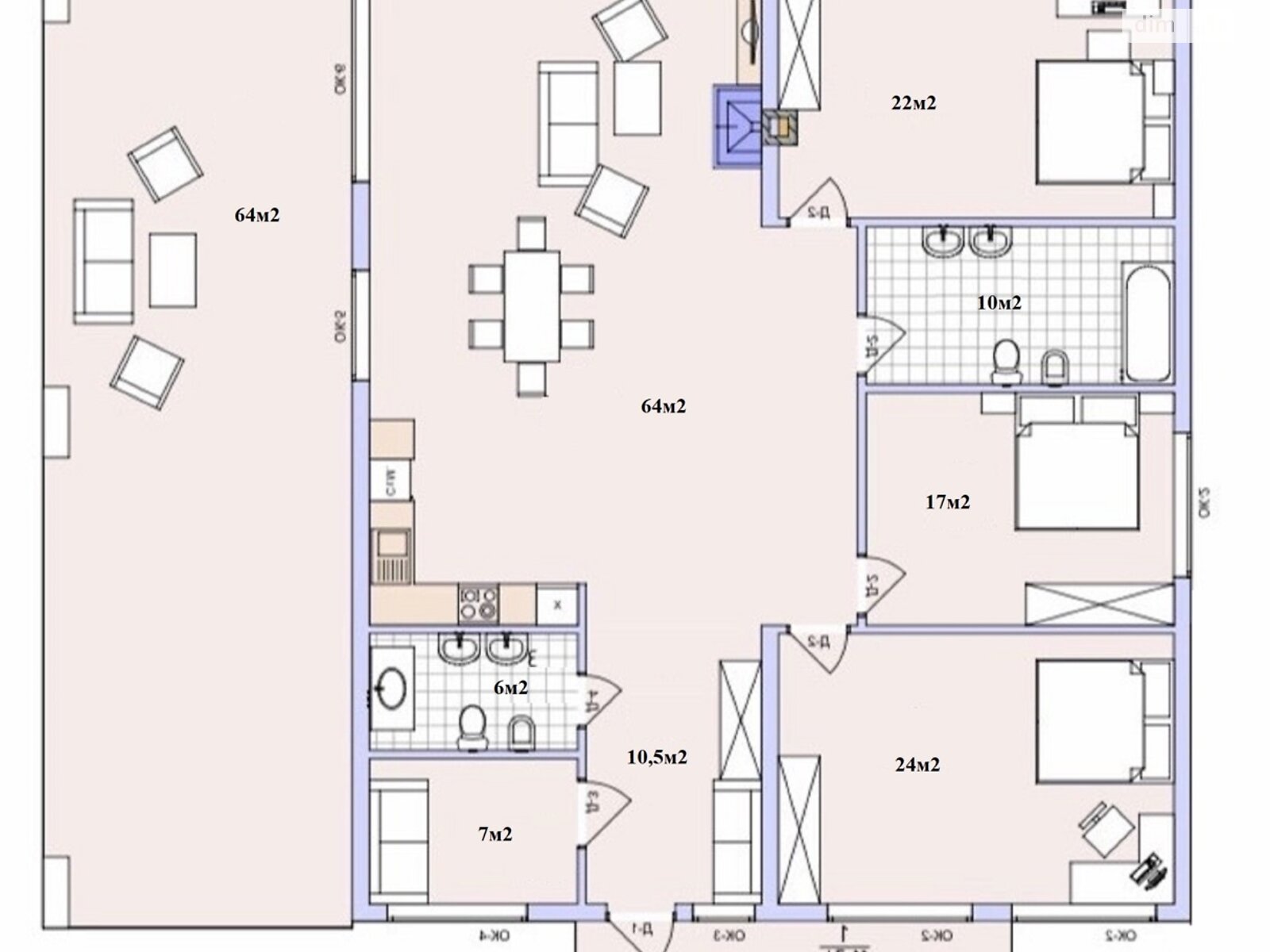 одноэтажный дом, 230 кв. м, кирпич. Продажа в Буче район Буча фото 1 одноэтажный дом, 230 кв. м, кирпич. Продажа в Буче район Буча фото 1