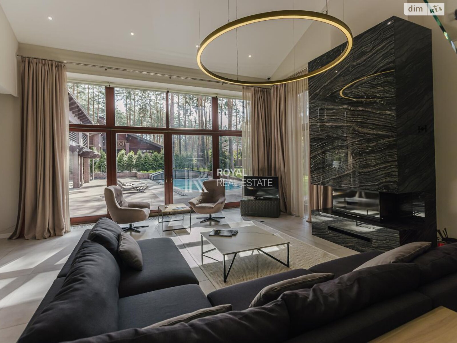 двухэтажный дом с верандой, 500 кв. м, кирпич. Продажа в Буче район Буча фото 1