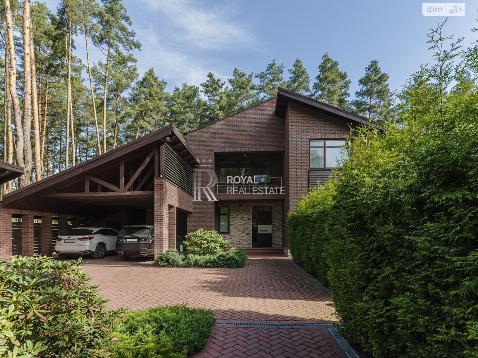 двухэтажный дом с верандой, 500 кв. м, кирпич. Продажа в Буче район Буча фото 1