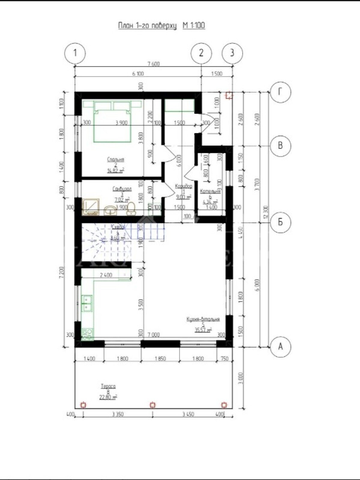 двоповерховий будинок без меблів, 170 кв. м, кирпич. Продаж в Бучі, район Буча фото 1