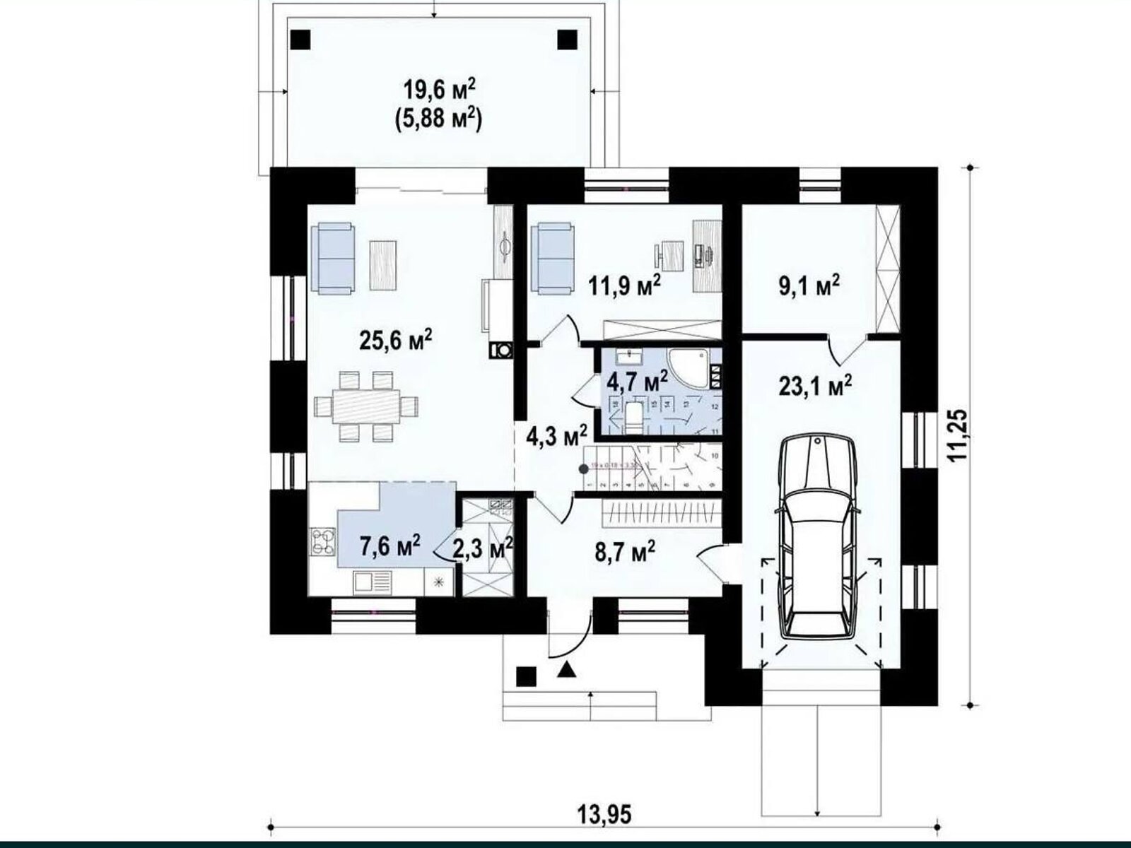 двухэтажный дом, 160 кв. м, газобетон. Продажа в Буче район Буча фото 1