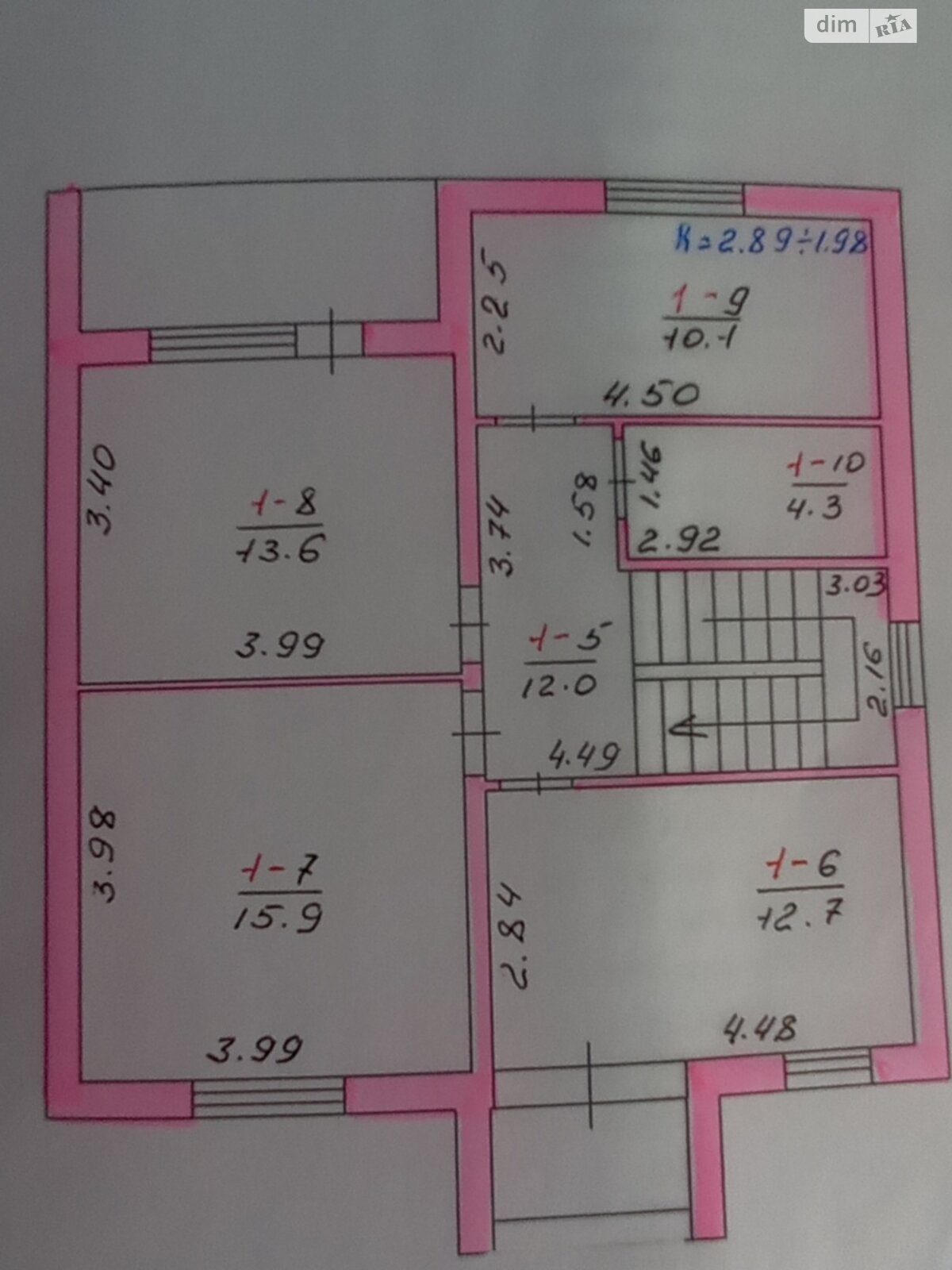 двоповерховий будинок з балконом, 137.3 кв. м, цегла. Продаж в Бучі, район Буча фото 1