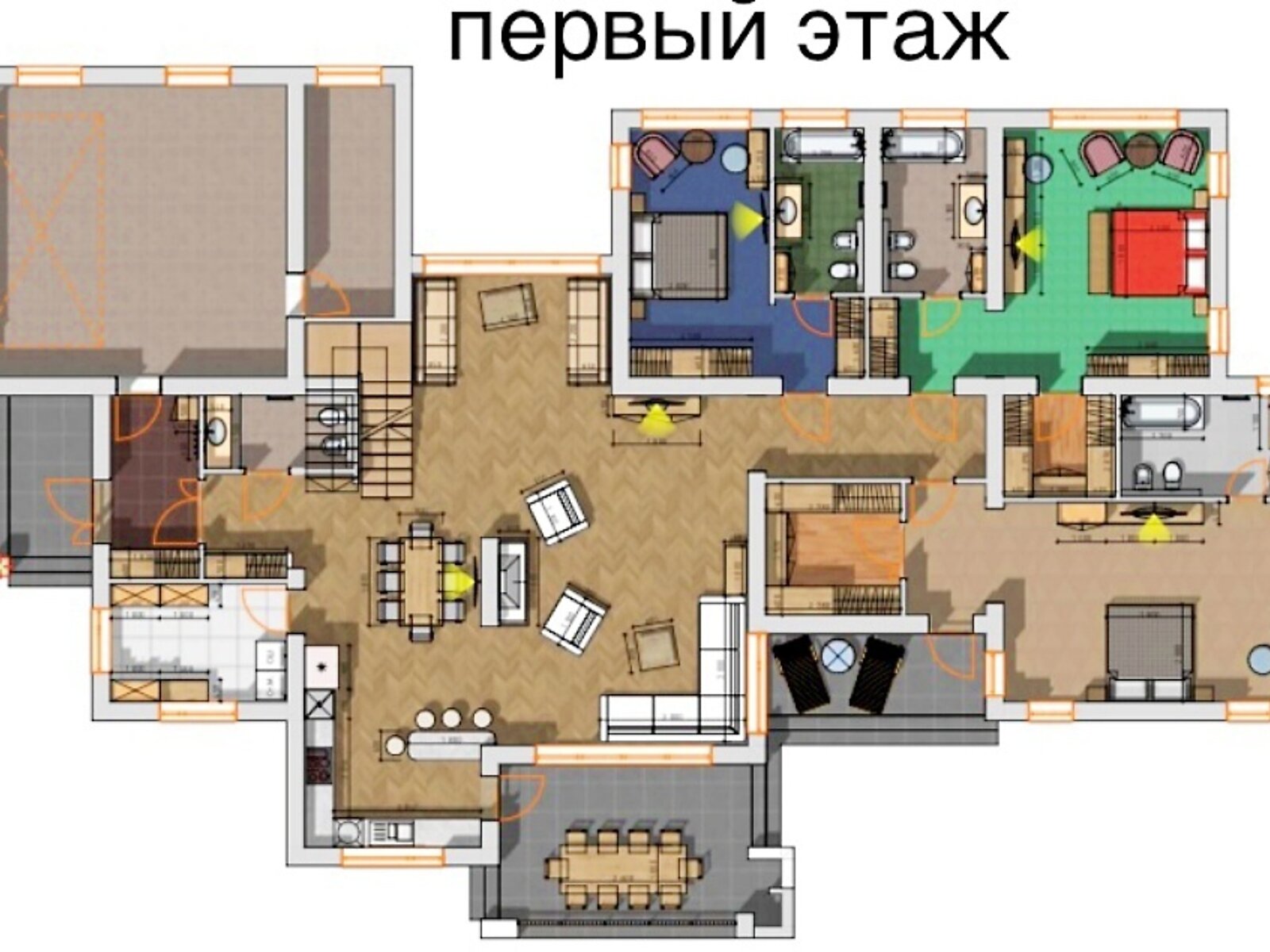 одноэтажный дом с мансардой, 285 кв. м, керамический блок. Продажа в Буче район Буча фото 1