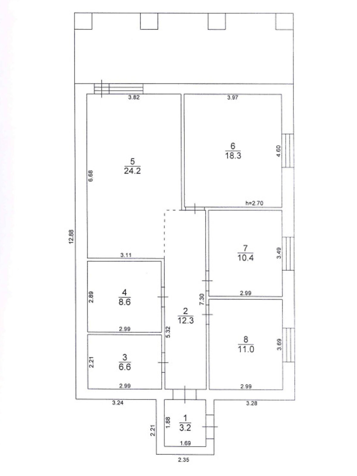 одноэтажный дом, 94.6 кв. м, газобетон. Продажа в Буче район Буча фото 1