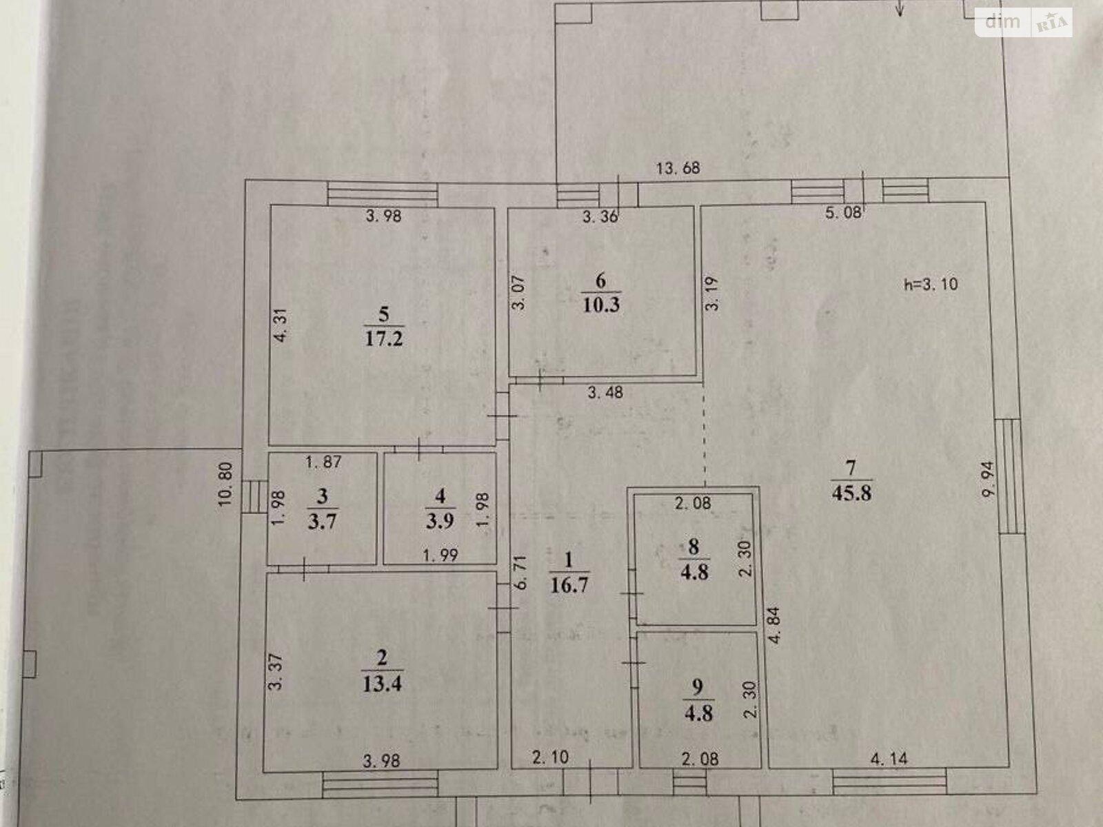 одноповерховий будинок, 121 кв. м, цегла. Продаж у Бучі фото 1