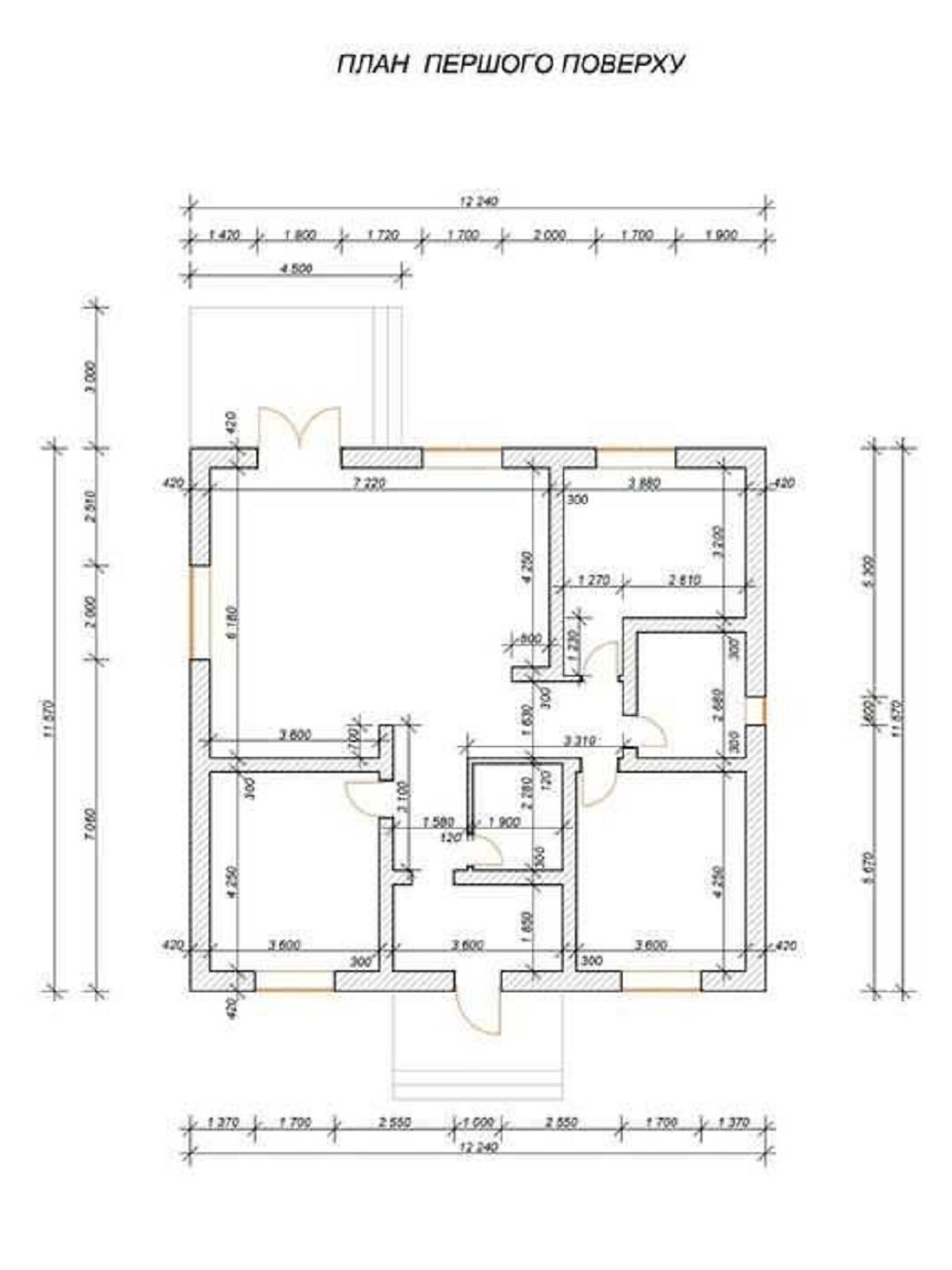 одноэтажный дом, 113.5 кв. м, газобетон. Продажа в Буче фото 1