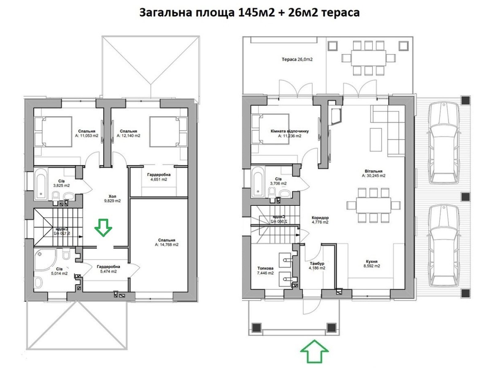 двоповерховий будинок, 145 кв. м, цегла. Продаж у Бучі фото 1