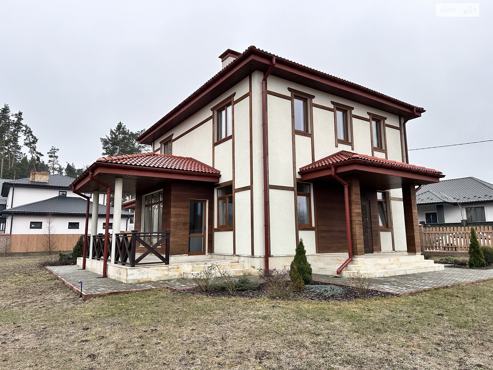 двухэтажный дом с гаражом, 215 кв. м, кирпич. Продажа в Буче фото 1 двухэтажный дом с гаражом, 215 кв. м, кирпич. Продажа в Буче фото 1