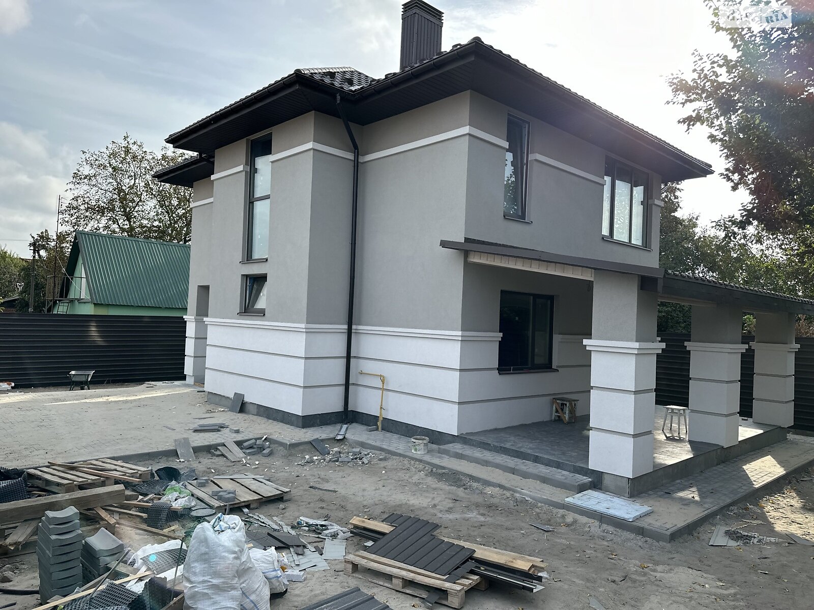 двоповерховий будинок з верандою, 120 кв. м, пеноблок. Продаж у Бучі фото 1 двоповерховий будинок з верандою, 120 кв. м, пеноблок. Продаж у Бучі фото 1