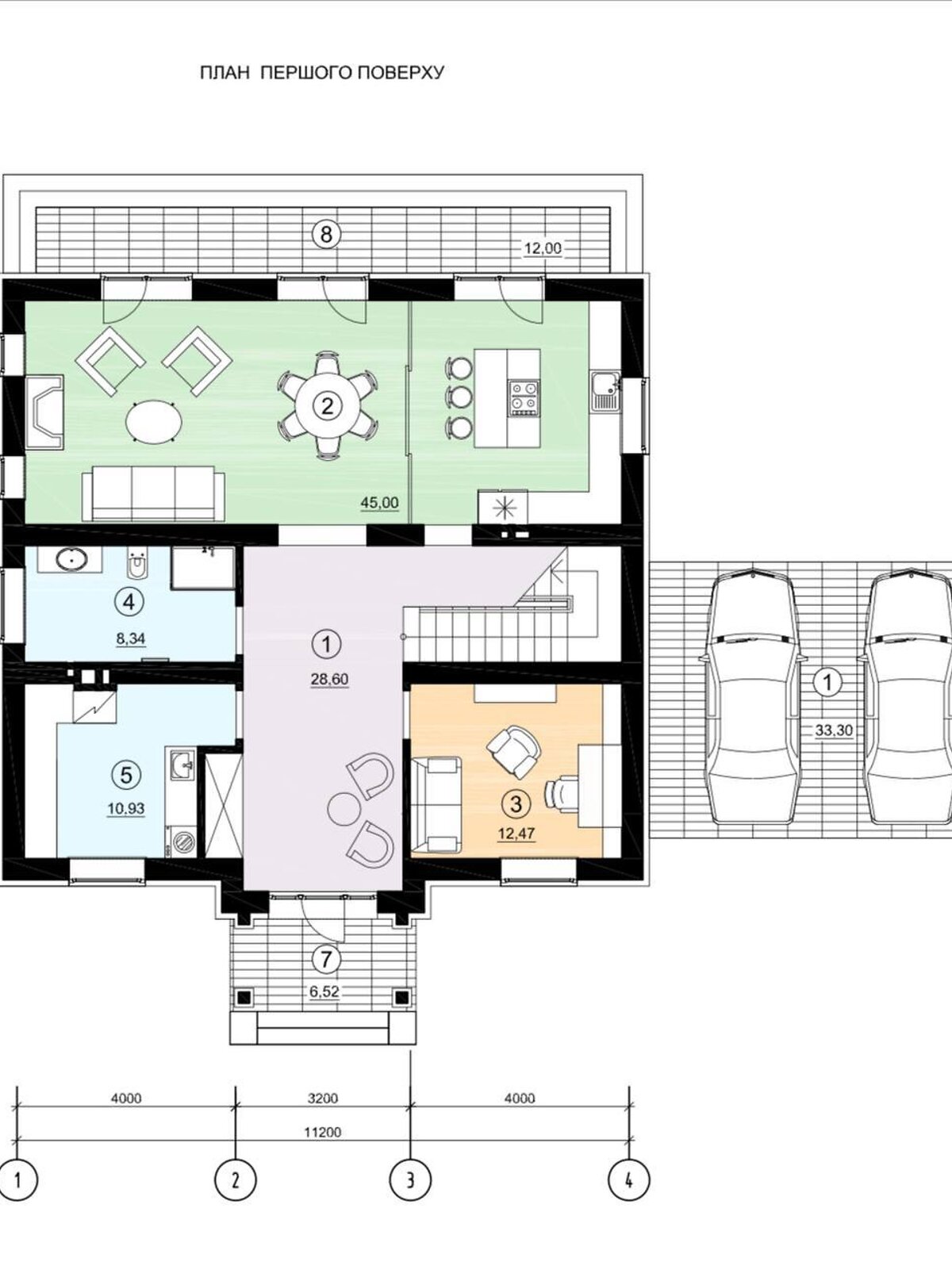 двухэтажный дом беседка, 206 кв. м, кирпич. Продажа в Буче фото 1