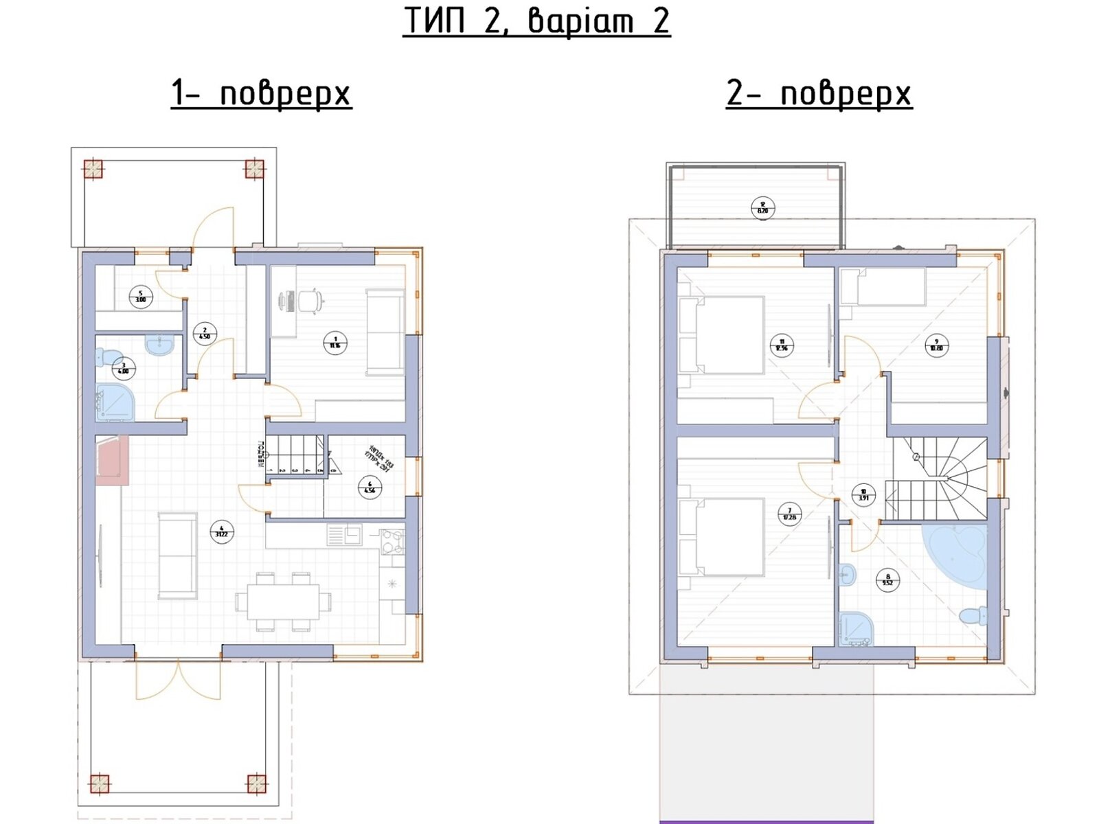 двухэтажный дом с балконом, 121 кв. м, газобетон. Продажа в Буче фото 1 двухэтажный дом с балконом, 121 кв. м, газобетон. Продажа в Буче фото 1