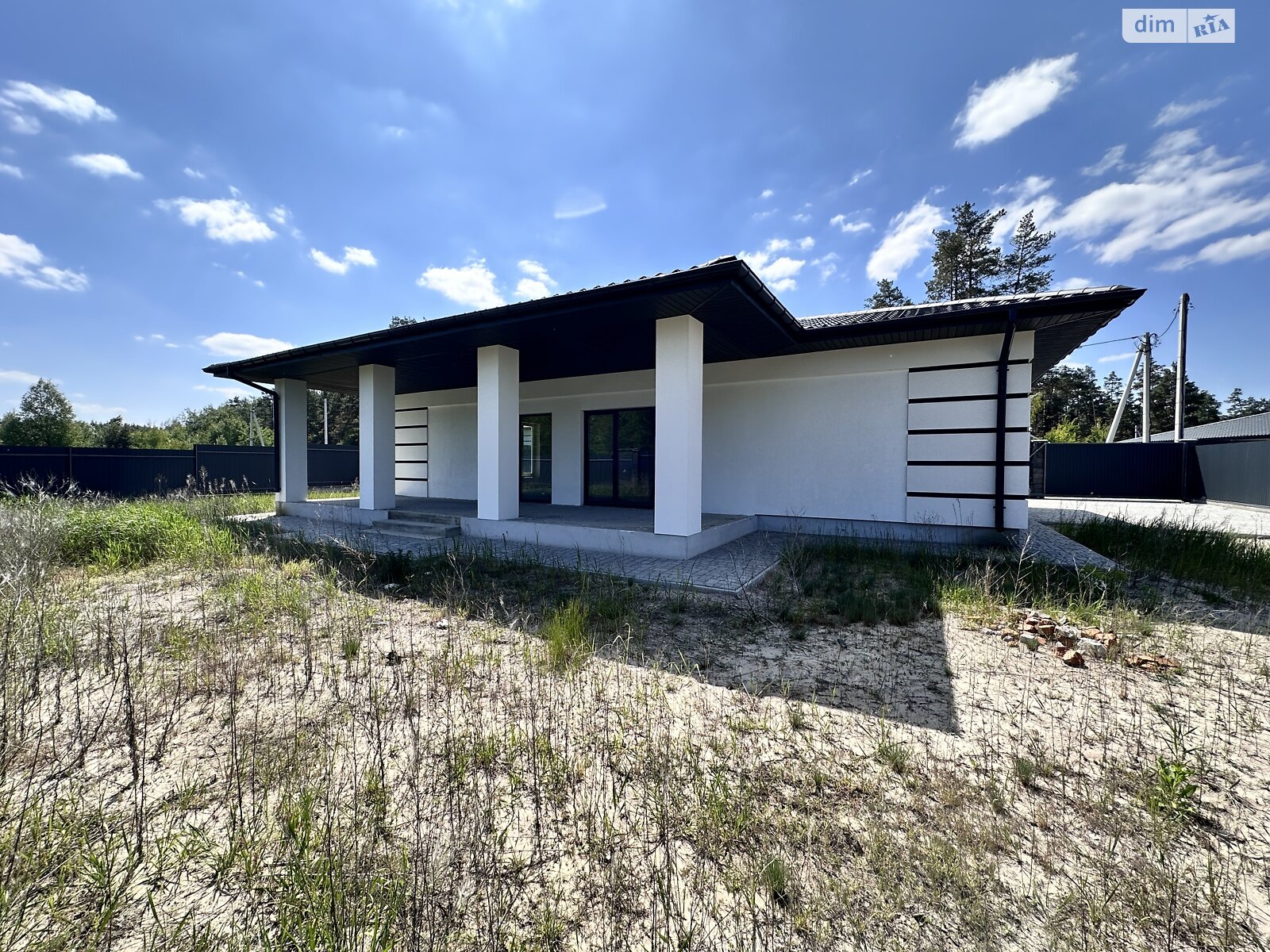 одноэтажный дом с гаражом, 120 кв. м, пенобетон. Продажа в Буче фото 1