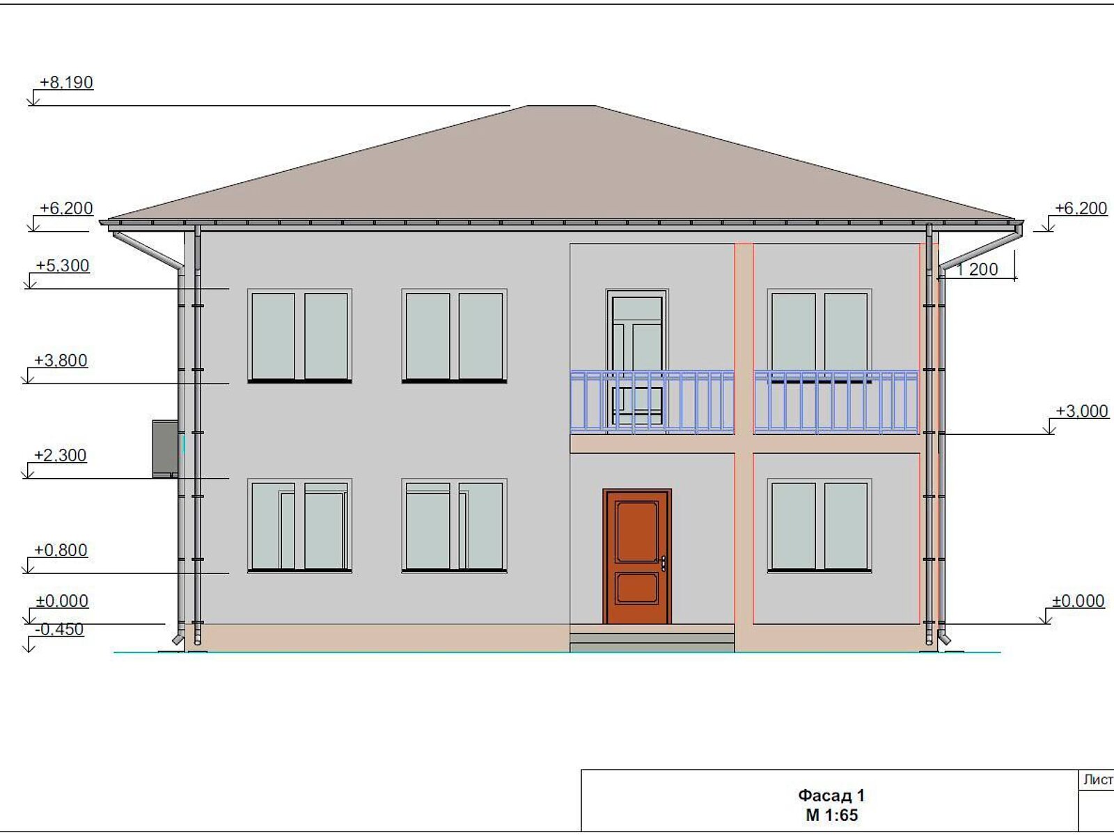 двоповерховий будинок, 235 кв. м, цегла силікатна. Продаж у Бузовій фото 1