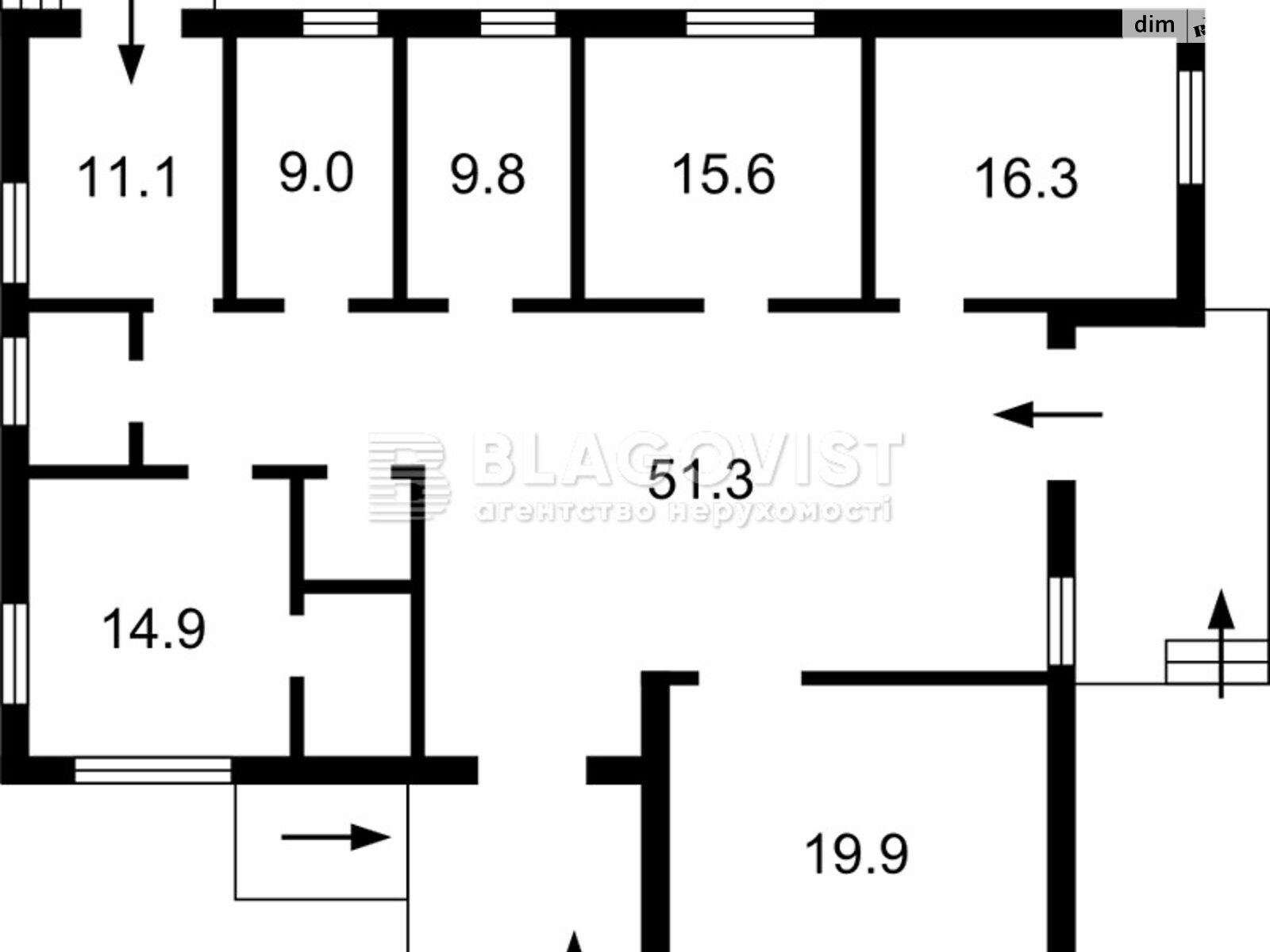 одноэтажный дом веранда, 266 кв. м, кирпич. Продажа в Чабанах фото 1