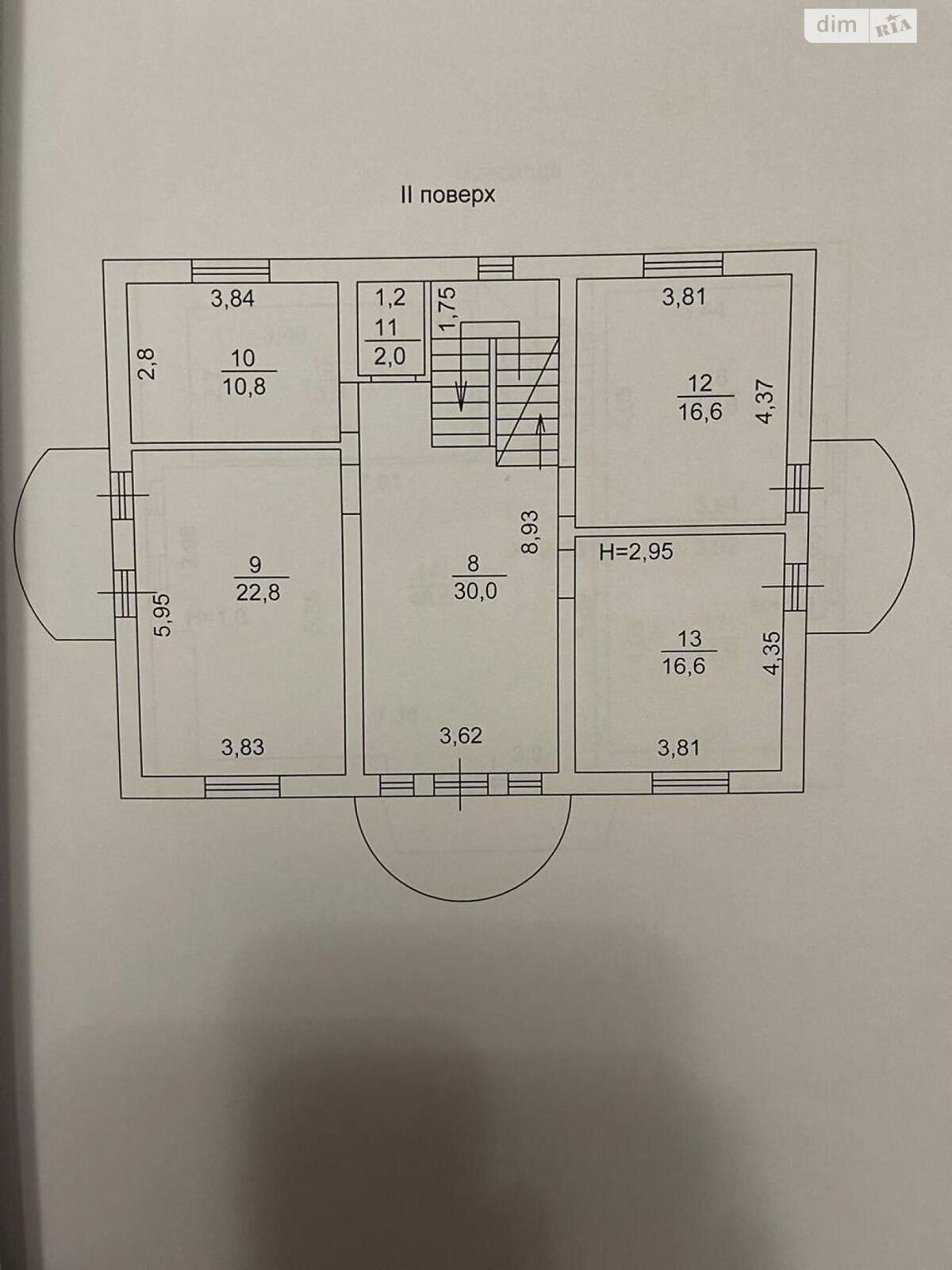 триповерховий будинок з мансардою, 286 кв. м, цегла. Продаж у Чабанах фото 1